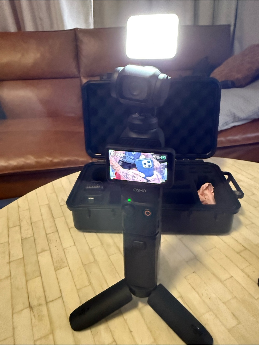 *Basically new* DJI Osmo Handheld Gimbal Camera in Black with LED Light+ XTRAS